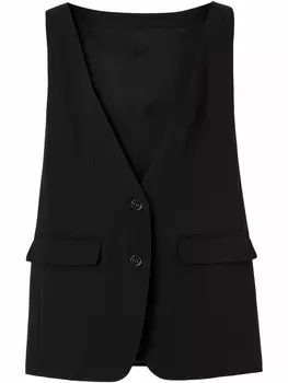 Burberry жилет строгого кроя, черный