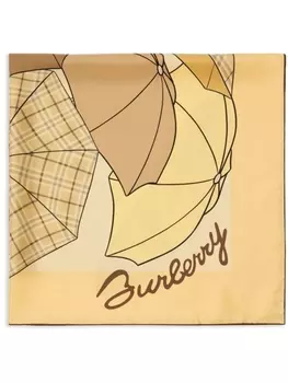 Burberry зонты шелковый шарф, желтый