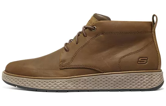BURKETT Men"s Casual Men Mid-top темно-коричневый Skechers