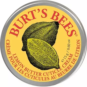 Burt's Bees 100% натуральный увлажняющий крем для кутикулы с лимонным маслом 15г