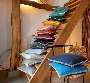 BURTO - Чехол на подушку хлопок с эффектом потертости Мерло 45x45 см Dutch Decor