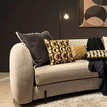 BURTO - Чехол на подушку хлопок с эффектом потертости Charcoal Grey 60x60 см Dutch Decor