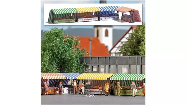 Busch Modellspielwaren 4 рыночных прилавка