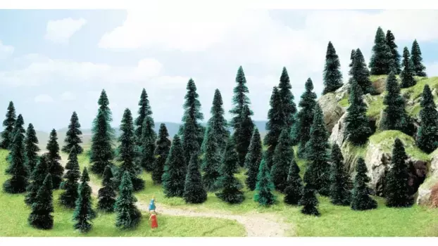 Busch Modellspielwaren 50 сосновых деревьев