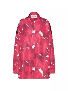 Бушлат Rose Moire Faille Valentino, розовый