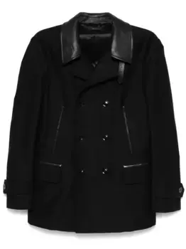 Бушлат с контрастным воротником TOM FORD, черный