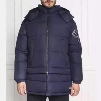 Бушлат стандартного кроя Ea7, синий