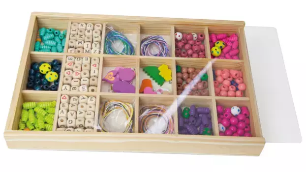 Бусины деревянные кассета, большие