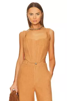 Бюстье Bardot Linen Corset, кэмел