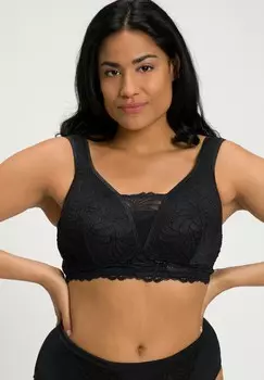 Бюстье BRALETTE WITHOUT UNDERWIRE Ulla Popken, черный