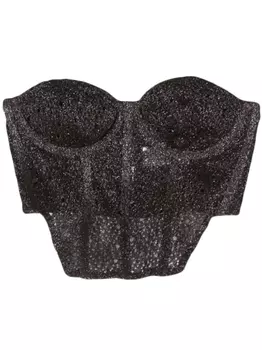 Бюстье Chiara Enzo с металлизированной нитью Antonino Valenti, коричневый