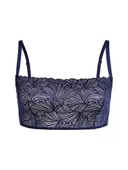 Бюстье Erlich Textil Bustier FLUID LACE BANDEAU BRALETTE, цвет mitternachtblau