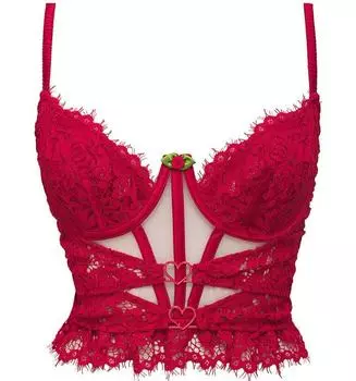 Бюстье For Love &amp; Lemons Rose Lace, красный