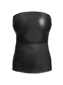 Бюстье из эластичной кожи Cinematique As By Df, черный
