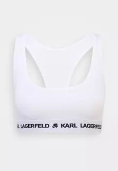 Бюстье LOGO BRALETTE KARL LAGERFELD, белый