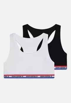 Бюстье Racerback Bras 2 Pack Converse, черный