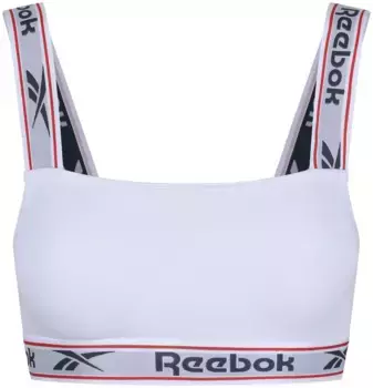 Бюстье Reebok "Krystal" на толстых бретелях с логотипом, белый