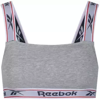 Бюстье Reebok "Krystal" на толстых бретелях с логотипом, серый