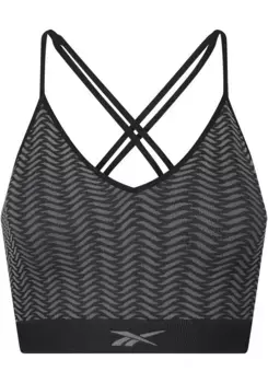 Бюстье Reebok "Women RBK S/Less Bra Top ASHLETTA", с двойными тонкими бретельками сзади, черный
