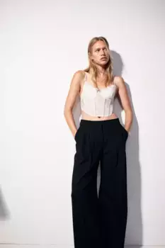 Бюстье с набивкой H&M, бежевый
