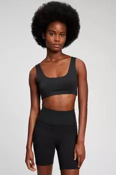 Бюстье с овальным вырезом Gap, черный
