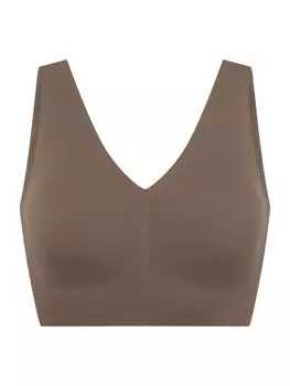 Бюстье Schiesser Invisible Soft Padded, серо-коричневый