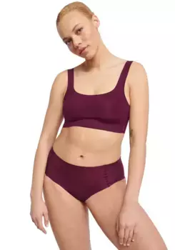 Бюстье Sloggi "ZERO Feel 2.0 Top", бесшовное и невидимое, бордовый