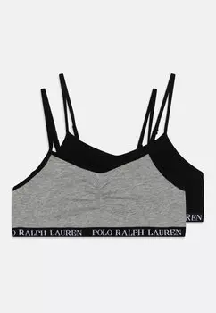 Бюстье Solid 2 Pack Polo Ralph Lauren, черный
