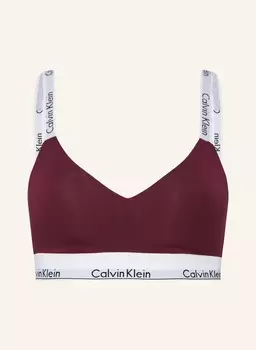 Бюстье современный хлопок Calvin Klein, темно-красный