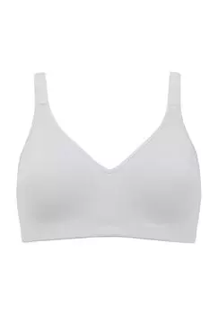 Бюстье, V-образный вырез, однотонное, для женщин NATURANA, белый