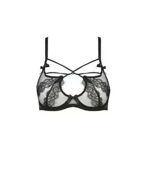 Бюстгальтер Agent Provocateur NYXIE BRA BLACK/BLACK, черный