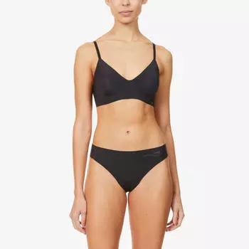 Бюстгальтер эластичной вязки Zero Feel Ultra Soft Sloggi, черный