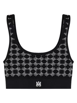 Бюстгальтер AMIRI Ma Quad с монограммой, черный