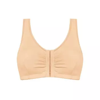 Бюстгальтер Amoena для мастэктомии: беспроводная застежка спереди Fleur, песочный