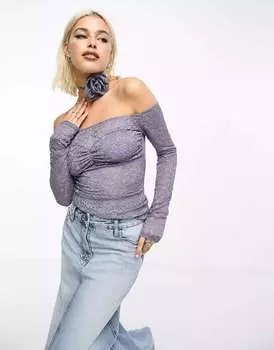 Бюстгальтер Bailey Rose с открытыми плечами и корсажем в тон