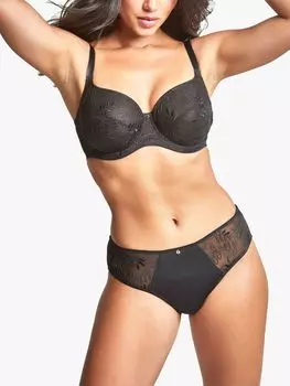 Бюстгальтер-балкон Tango Glisten Luxe Panache, черное золото