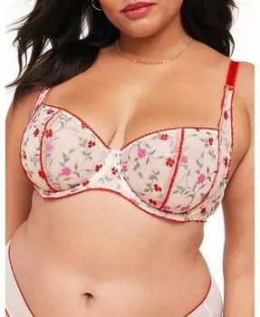 Бюстгальтер-балконет без подкладки Rosa больших размеров Adore Me, красный