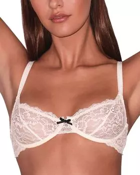 Бюстгальтер балконет Bianca с кружевом Fleur du Mal, желтый