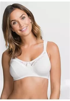 Бюстгальтер балконет bonprix, белый