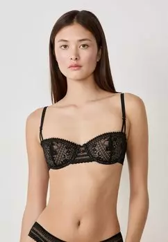 Бюстгальтер балконет Etam, черный