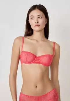 Бюстгальтер балконет Etam, коралловый