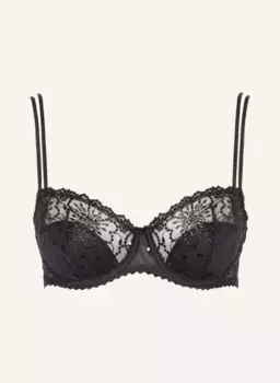 Бюстгальтер-балконет jane из блестящей пряжи Marie Jo, черный