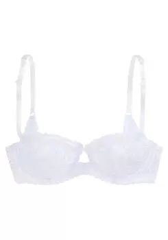 Бюстгальтер-балконет Lascana, белый