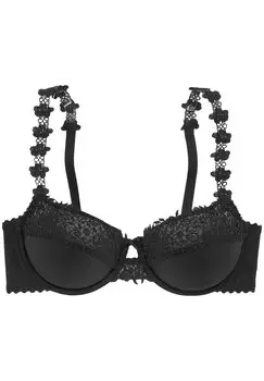 Бюстгальтер балконет LASCANA, черный