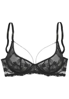 Бюстгальтер-балконет LASCANA, черный