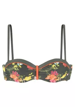 Бюстгальтер-балконет LASCANA, оливковый