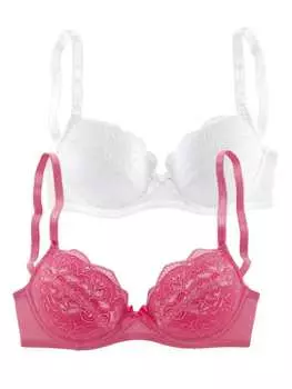 Бюстгальтер-балконет PETITE FLEUR, цвет pink+wei