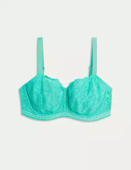 Бюстгальтер-балконет с кружевом Cleo B by Boutique, цвет Bright aqua