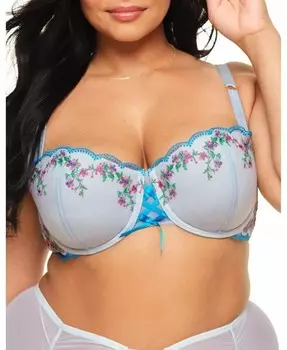 Бюстгальтер-балконет с пуш-ап Sophy больших размеров Adore Me, синий