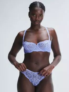 Бюстгальтер балконет Savage X Fenty Romantic Corded Lace Unlined, цвет Purple Prism